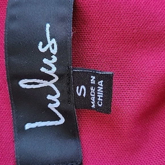 LULU'S Fascinating Fun Burgundy Floral Print Long Sleeve Wrap Dress Sz S - Picture 9 of 10